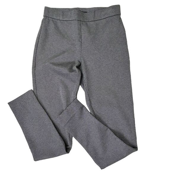 Theory Adbelle Flannel Tweed Leggings Skinny Stretch Pants Ponte Knit Pull On S - Picture 3 of 12